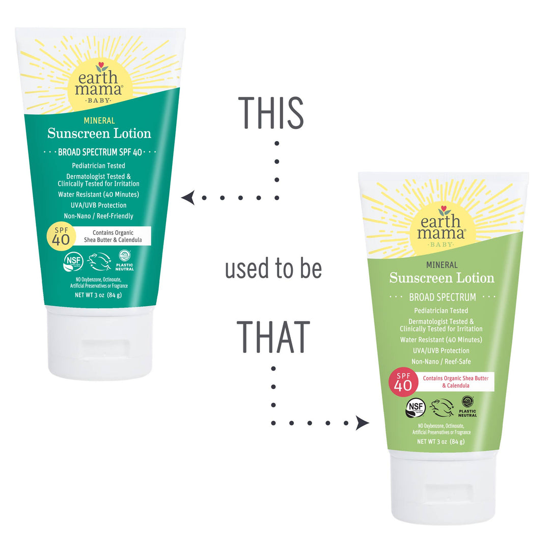 Earth Mama Organics - Baby Mineral Sunscreen Lotion - SPF 40
