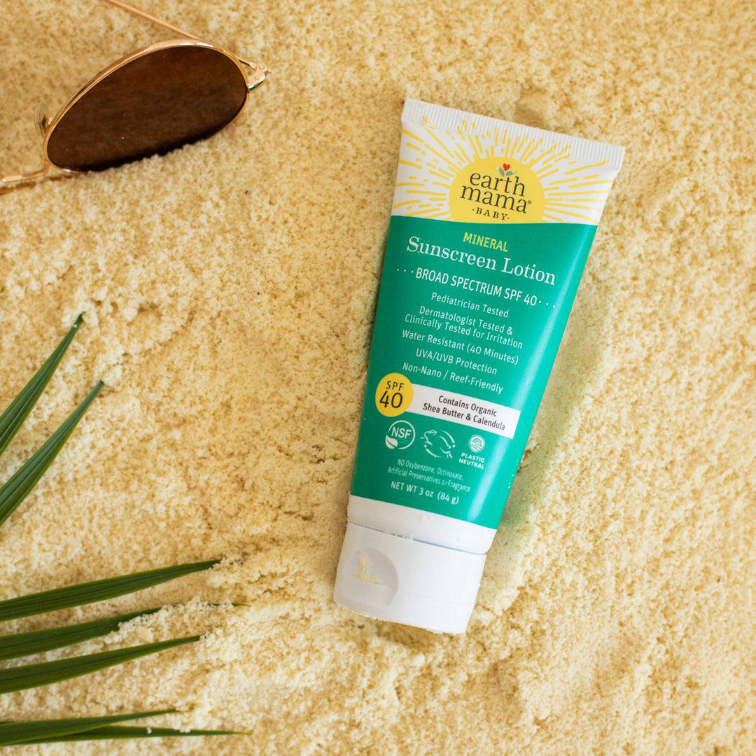 Earth Mama Organics - Baby Mineral Sunscreen Lotion - SPF 40
