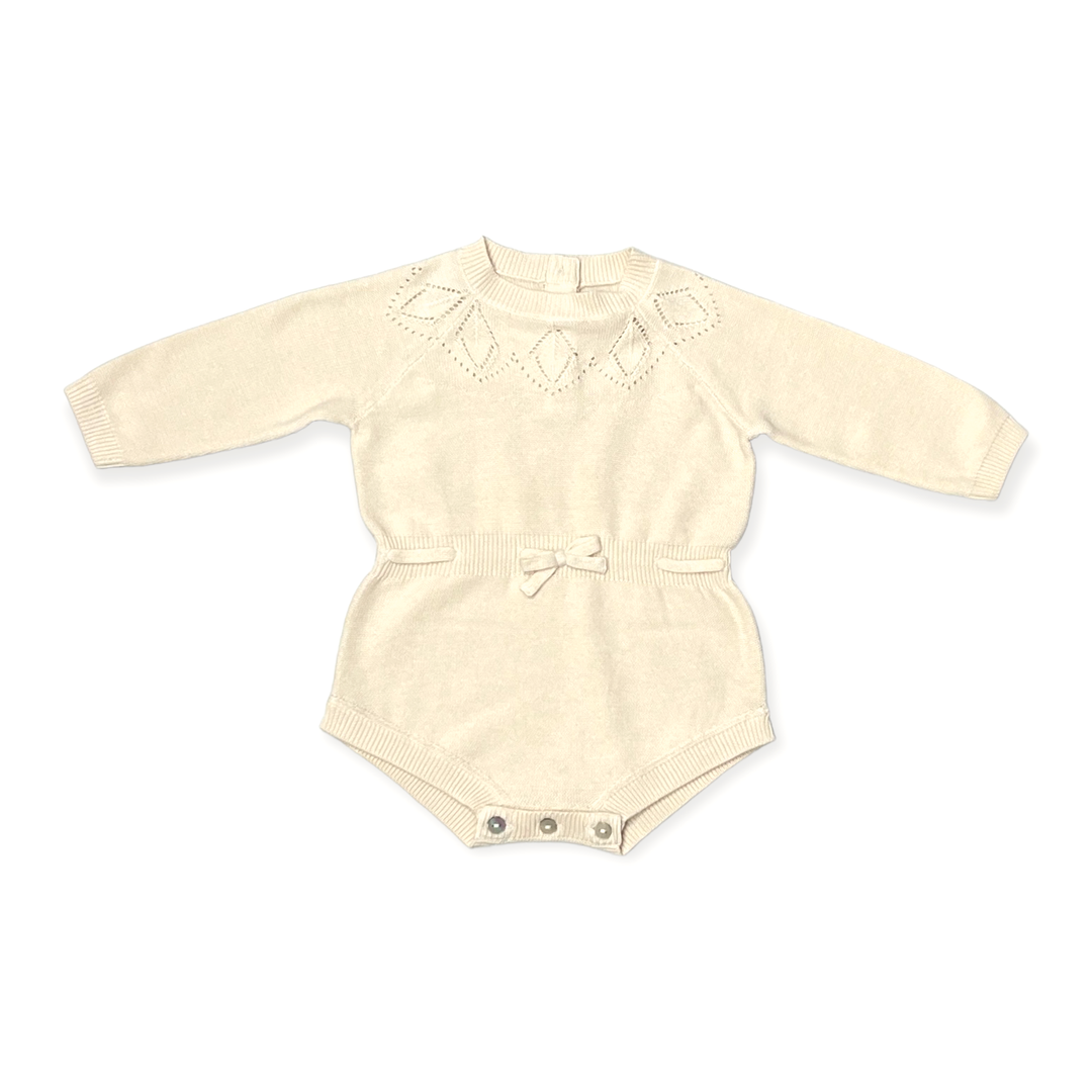 Viverano Organics - Milan Pointelle Knit Baby Girl Bodysuit 3pc SET (Organic)