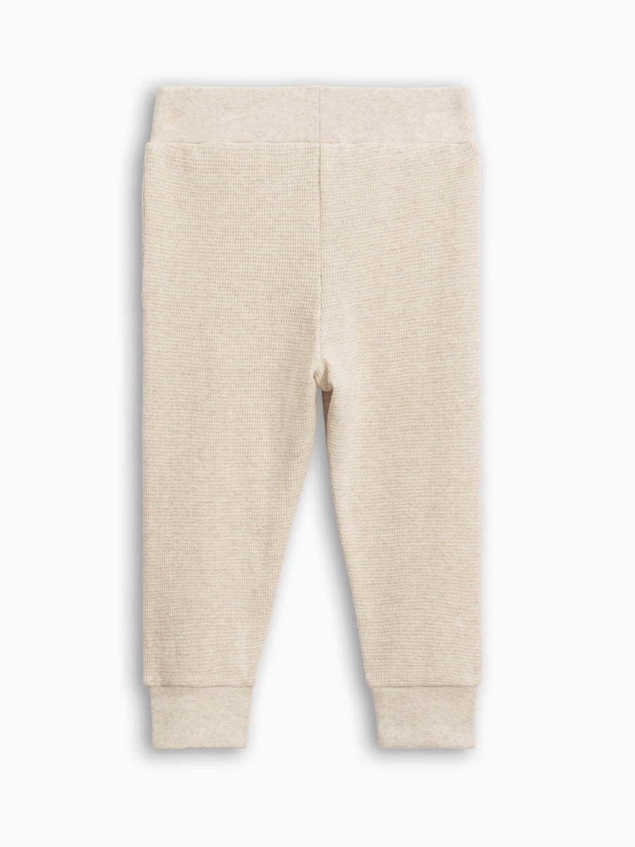 Colored Organics - Nelson Waffle Knit Jogger - Heather Oat