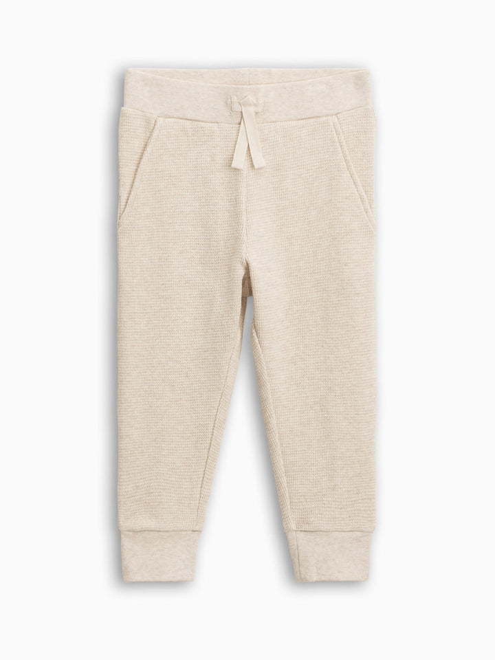 Colored Organics - Nelson Waffle Knit Jogger - Heather Oat