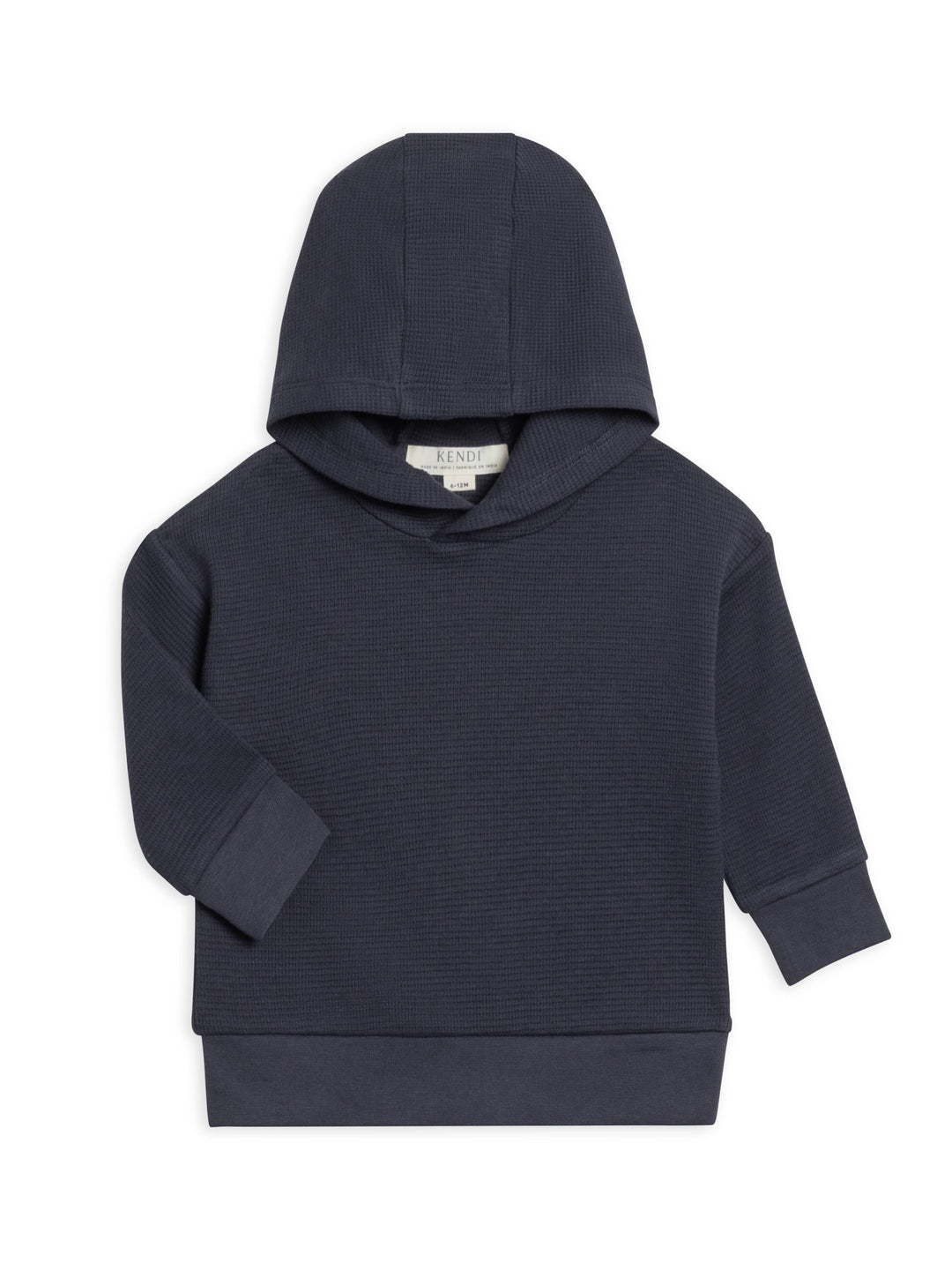 Colored Organics - Cooper Waffle Knit Pullover - Navy